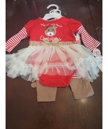 My First Christmas Girls 3-6 Months 2 Piece Set - $22.65