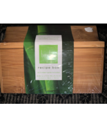 Bed Bath, And Beyond Bamboo Wood index Cards Storage, Recipe Card Box - $29.58