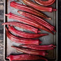 Seeds USA Seller 150 Red Burgundy Okra Seeds - £4.99 GBP