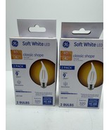 (2)GE Soft White LED CAM Decorative Clear Finish Light Bulb 2 Ct 4W Repl... - €10,37 EUR