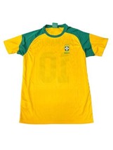 Neymar Jr Jersey CBF Yellow Brazil National Team Soccer Jersey Shirt Authentic L - £27.64 GBP