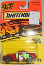 Matchbox 1996 Super Fast #17 &quot;Ferrari 456 GT&quot; On Sealed Card - £2.24 GBP