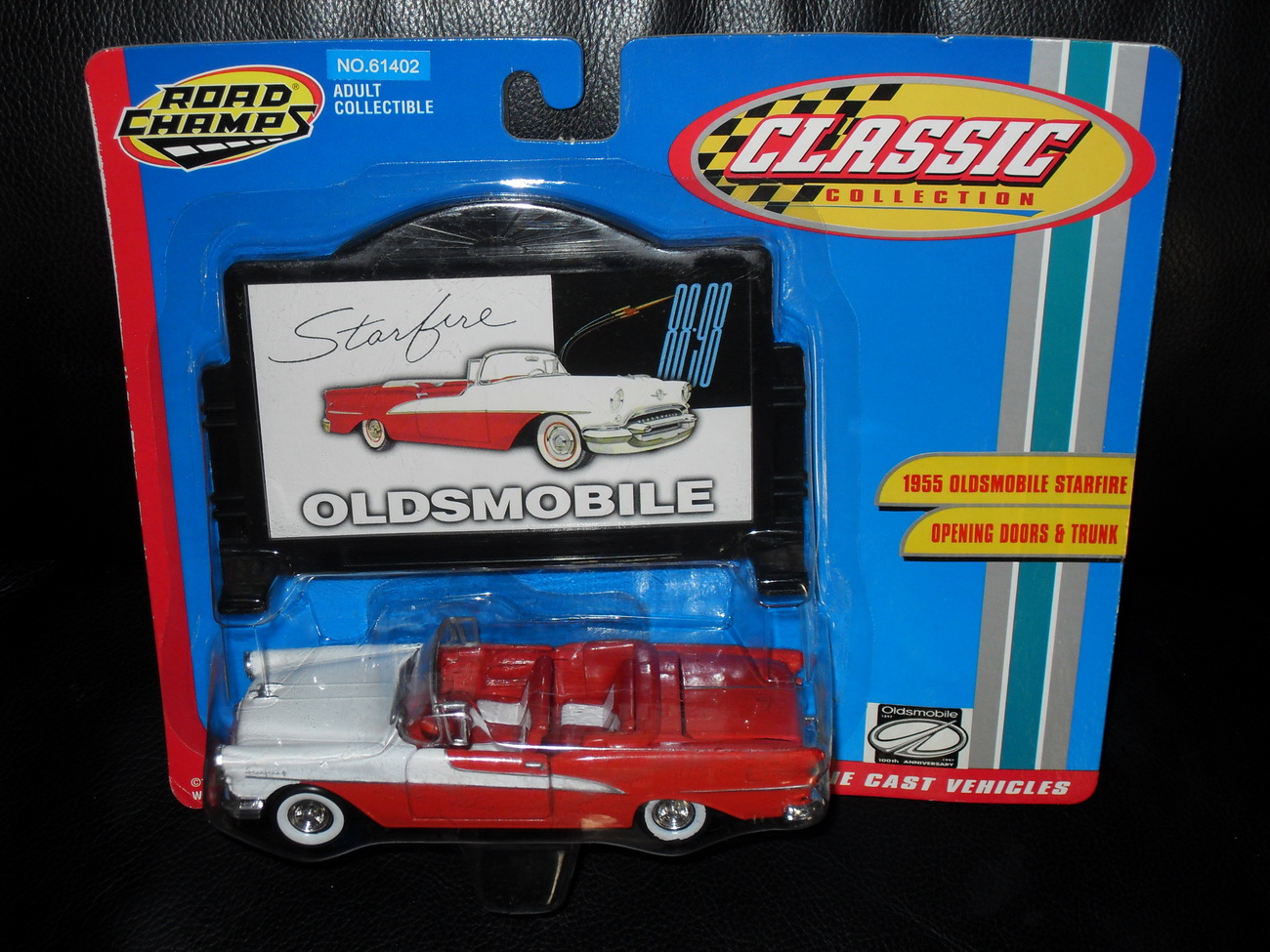 1998 Road Champs 1955 OldsMobile Starfire 1:43 Scale Die Cast Vehicle In Package - $29.99
