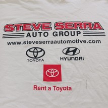 Gildan Men White Cotton T-Shirt Graphic Steve Serra Auto Group Short Sleeve 2XL image 8