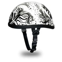 Daytona Helmets Skull Cap EAGLE- W/ LoveSee Biker Non DOT Motorcycle Helmet - $68.36