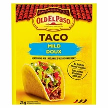 8 x Old El Paso Taco Mild Seasoning Mix- 24g Each, From Canada, Free shipping - $30.96