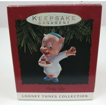 Vintage 1993 Hallmark Keepsake Ornament Looney Tunes Collection Porky Pig - £7.58 GBP