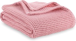 The Lightweight, Soft, And Cozy Knitted Berkshire Blanket-Waffle, And Co... - £29.26 GBP