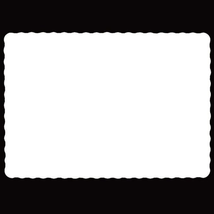 Rectangle Disposable Paper Placemat (100 Pack) - 10 X 14 Inches White Ec... - £15.63 GBP