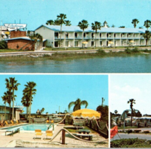 Vintage 1960&#39;s Anchorage Motor Inn St Augustine FL Unposted Panorama Postcard - £11.95 GBP