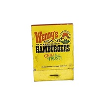 Vintage Wendy&#39;s Old Fashioned Hamburgers Matchbook - 1970s - $6.90