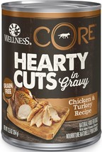 Core Hearty Cuts Natural Wet Grain Free Canned Dog Food, Chicken &amp; Turkey, 12.5- - $47.99