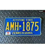 VINTAGE 2000s Pennsylvania Keystone State License Plate Blue Yellow Offi... - £31.14 GBP