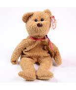 RARE Ty Curly The Beanie Baby Brown Bear Stuffed Animal With Tags 1996 R... - €8,33 EUR
