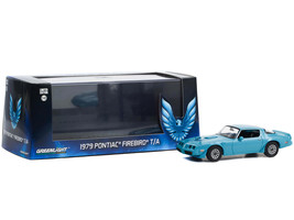 1979 Pontiac Firebird T/A Trans Am Atlantis Blue with Hood Phoenix 1/43 Diecast  - $36.14