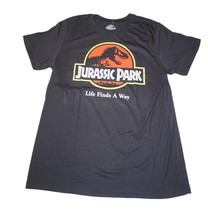 Jurassic Park Logo Movie Shirt Size L - Life Finds A Way Mens Graphic Te... - £7.86 GBP