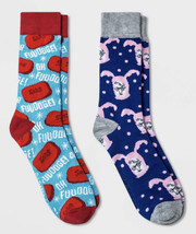 NEW Men&#39;s Warner Bros. A Christmas Story Holiday 2 Pair Crew Sock Set - $13.50
