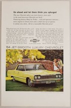 1964 Print Ad Chevrolet Impala Sport Sedan 4-Door Chevy - £12.06 GBP
