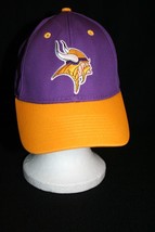 NFL MN Vikings Football Adjustable Cap Hat Embroidered Logo PURPLE/GOLD ... - $29.95
