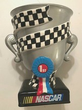 2002 Gibson NASCAR 12&quot; Silver White Trophy Ceramic Cookie Jar Box See Details - £74.50 GBP