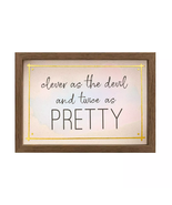 NEW Sonoma Clever as the Devil &amp; Twice as Pretty Decorative Wooden Box S... - $12.24 CAD