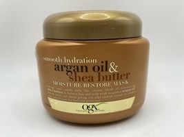 OGX smooth hydration argan oil &amp; Shea butter moisture restore Mask. 8 oz. - £14.01 GBP