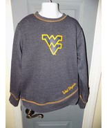 Russell West Virginia Mountaineers Long Sleeve Sweatshirt Size M (7/8) G... - £15.70 GBP