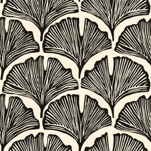 Zebra Black Feather Palm Removable Peel And Stick Wallpaper By, Made In Usa. - £32.17 GBP