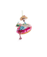 Flamingo TD1716 Beach Pool Float Ornament Blown Glass Kurt Adler  4&quot;L - $27.72