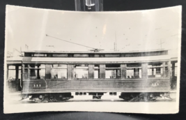 St Louis Transit Co Railroad #111 Trolley Interurban Street Car Train B&amp;W Photo - £9.17 GBP