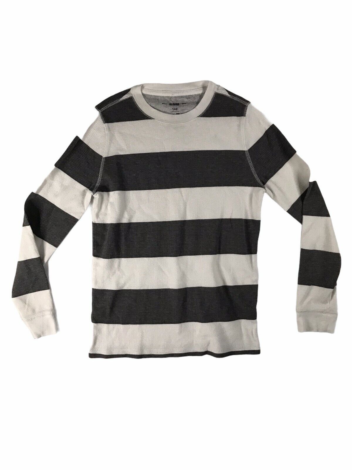 Urban Pipeline Long Sleeve T-Shirt - White/Gray Stripes - Unisex Kid's Size M - $8.14
