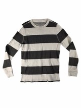 Urban Pipeline Long Sleeve T-Shirt - White/Gray Stripes - Unisex Kid&#39;s Size M - £6.48 GBP
