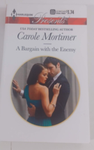 a bargain with the enemy by carole mortimer novel fiction paperback good - £4.73 GBP