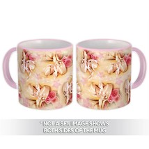 Vintage Pointe Shoes : Gift Mug Girl Ballet Dancer Pattern Floral School Art Sis - £12.68 GBP