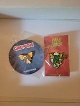 Gremlins Enamel Pins 2 Pins 1-Gizmo and 1-Stripe - £15.48 GBP