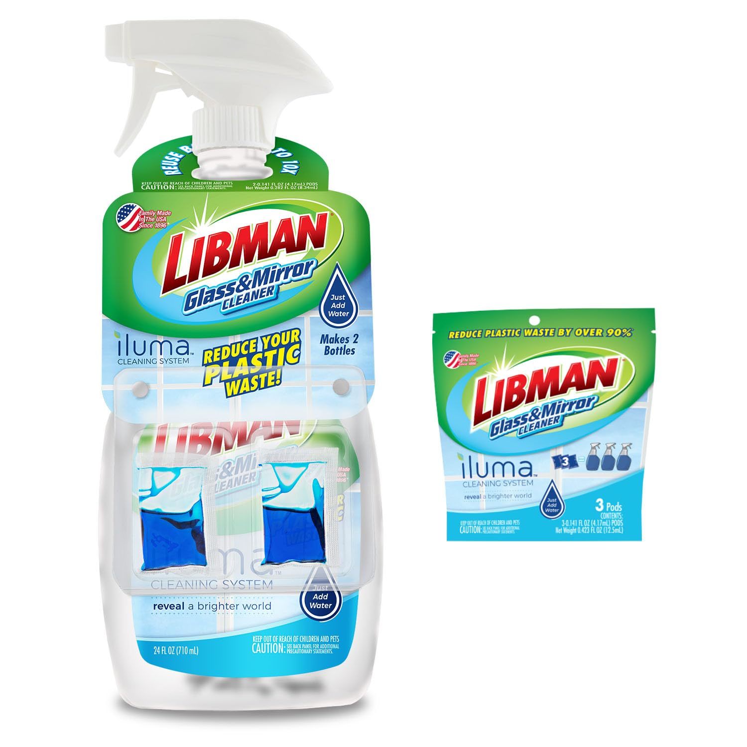 Libman Iluma Glass & Mirror Cleaner | Household Cleaning Products | Cleaning Sup