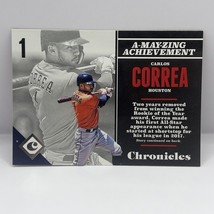 2017 Panini Chronicles Baseball Carlos Correa Base #87 Houston Astros - £1.54 GBP