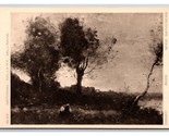 Legno Gatherers Pittura Da Jean-Baptiste-Camille Corot Unp DB Cartolina P28 - $3.03