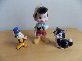 Disney Pinocchio 3pc. Ceramic Figurine Set  - $75.00