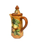 Mayolica Santa Rosa Guanajuato Pottery Fruit Coffee Pot 12” Mexico Majolica - $66.45 CAD
