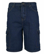 Men&#39;s Cotton Multi Pocket Relaxed Fit Stonewash Denim Jean Cargo Shorts ... - $49.49