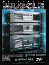Peavey Power Amp PV 4C 8.5C 1.3K Rack Mount Amplifier Series 1994 ad print - £3.30 GBP