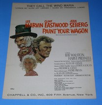 Clint Eastwood Paint Your Wagon Sheet Music They Call The Wind Maria Lee Marvin - £19.97 GBP