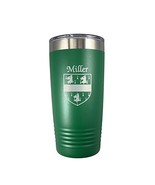 Miller Irish Coat of Arms Stainless Steel Green Travel Tumbler - £21.54 GBP