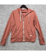 Vuori Halo Performance Hoodie Womens Small Brown Full Zip Long Sleeve Gy... - £47.22 GBP