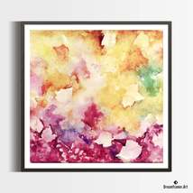 Premium Art Print Fall Colors Abstract Art in Watercolors, by Dreamframer Art - £35.12 GBP+