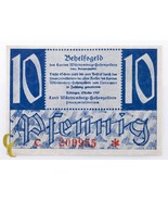 1947 Germany Fractional Currency 10 Pfennig Series C Wurttemberg UNC Con... - $76.41 CAD