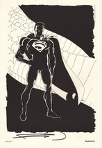 Frank Miller SIGNED Superman Annversary DC Comic Art Print #400 Portfolio Plate - £155.74 GBP