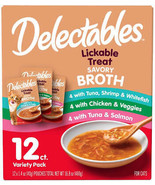 Hartz Delectables Savory Broth Lickable Cat Treat Variety Pack - £30.33 GBP+