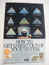 1984 Color Ad Q*Bert Video Game by Parker Brothers - £6.28 GBP
